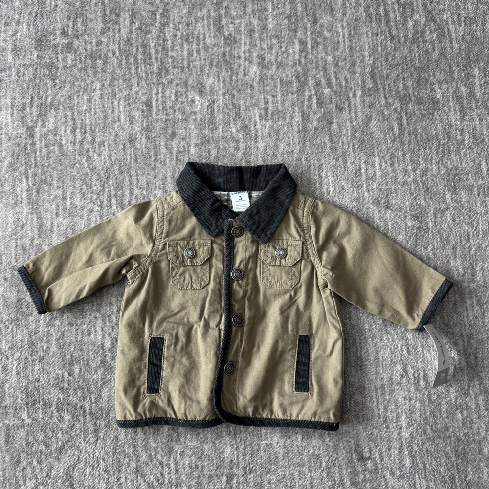 Carter's Tan and Black Jean Jacket for Kids